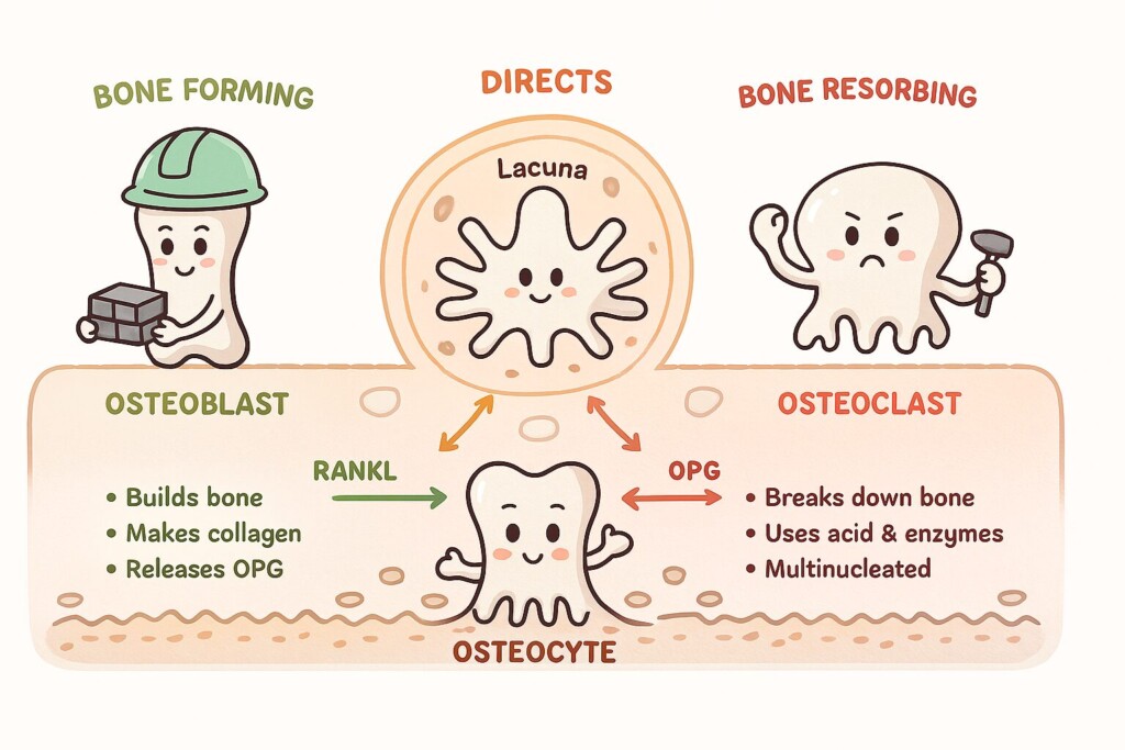 骨細胞・骨芽細胞・破骨細胞